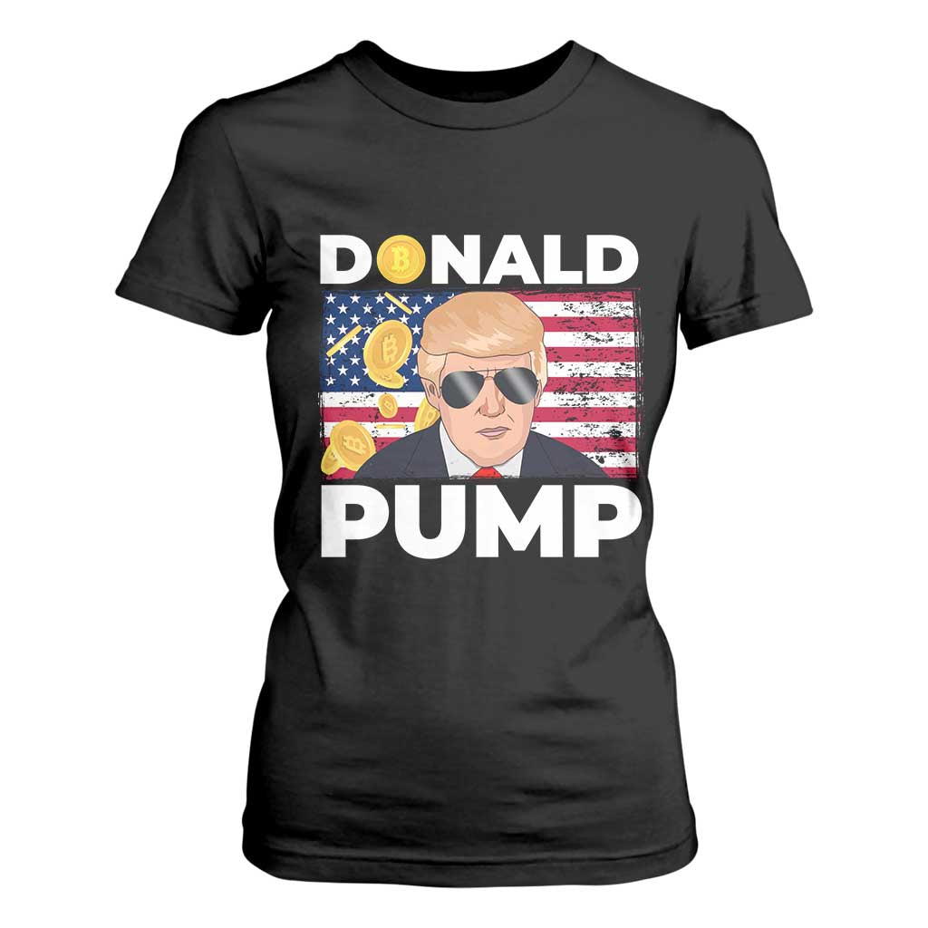 Bitcoin Trump T Shirt For Women Donald Pump Funny Crypto TS09 Black Print Your Wear