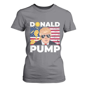 Bitcoin Trump T Shirt For Women Donald Pump Funny Crypto TS09 Charcoal Print Your Wear