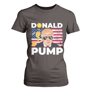 Bitcoin Trump T Shirt For Women Donald Pump Funny Crypto TS09 Dark Chocolate Print Your Wear