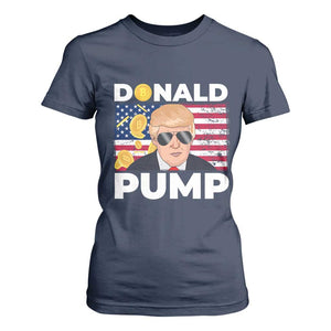 Bitcoin Trump T Shirt For Women Donald Pump Funny Crypto TS09 Navy Print Your Wear