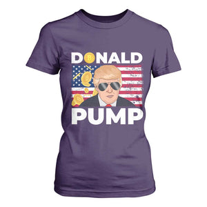 Bitcoin Trump T Shirt For Women Donald Pump Funny Crypto TS09 Purple Print Your Wear