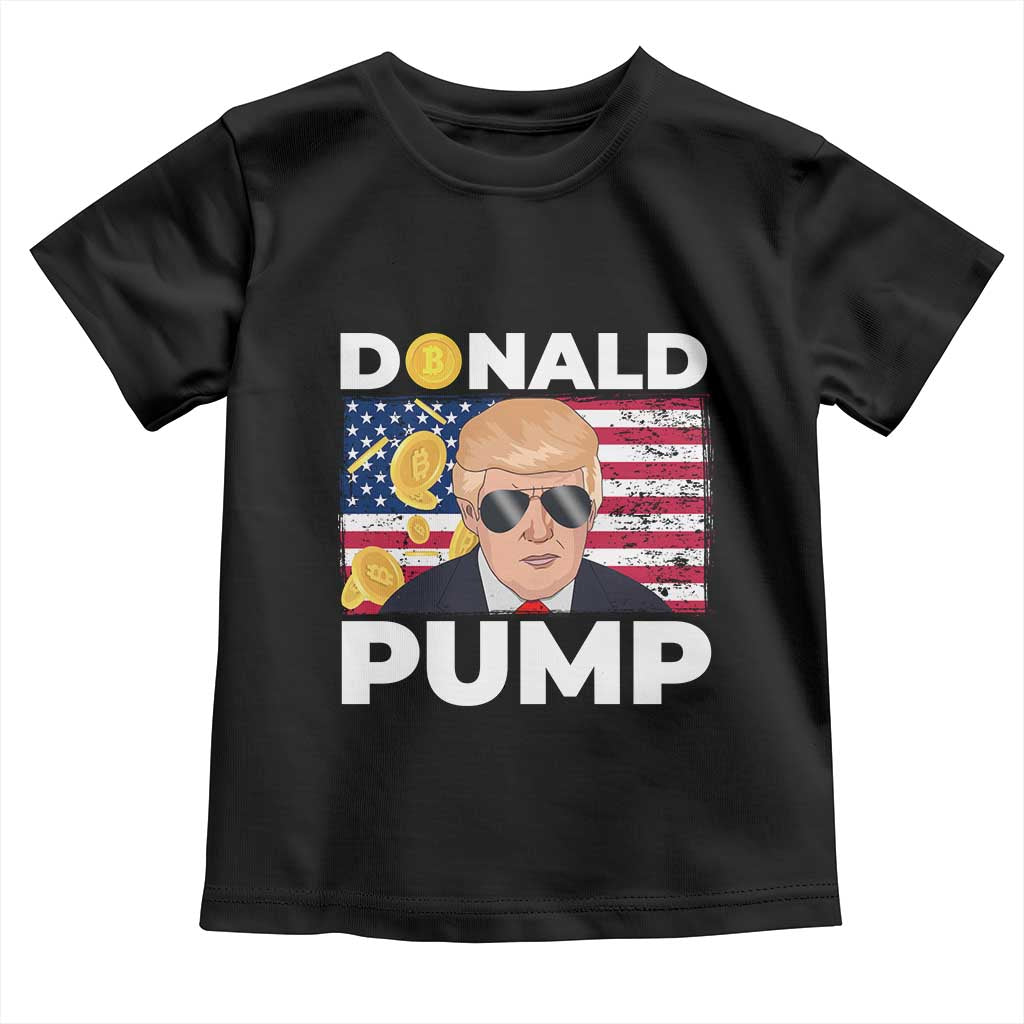 Bitcoin Trump Toddler T Shirt Donald Pump Funny Crypto TS09 Black Print Your Wear