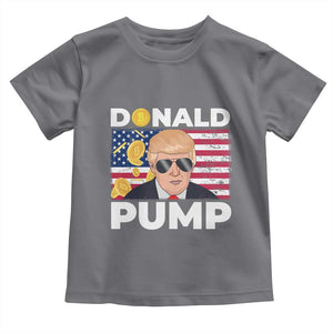 Bitcoin Trump Toddler T Shirt Donald Pump Funny Crypto TS09 Charcoal Print Your Wear