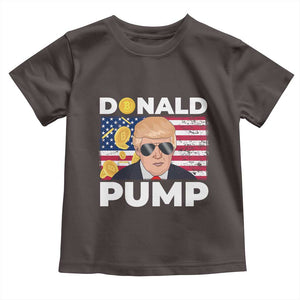 Bitcoin Trump Toddler T Shirt Donald Pump Funny Crypto TS09 Dark Chocolate Print Your Wear