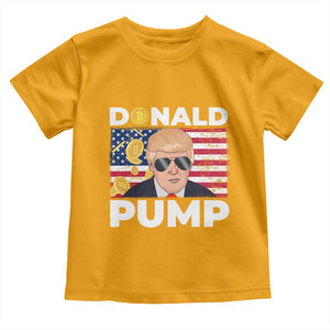Bitcoin Trump Toddler T Shirt Donald Pump Funny Crypto TS09 Gold Print Your Wear