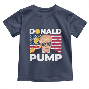 Bitcoin Trump Toddler T Shirt Donald Pump Funny Crypto TS09 Navy Print Your Wear