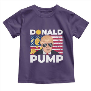Bitcoin Trump Toddler T Shirt Donald Pump Funny Crypto TS09 Purple Print Your Wear