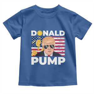 Bitcoin Trump Toddler T Shirt Donald Pump Funny Crypto TS09 Royal Blue Print Your Wear