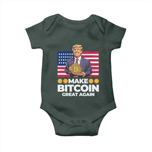 Trump Bitcoin Baby Onesie Make Bitcoin Great Again TS09 Print Your Wear