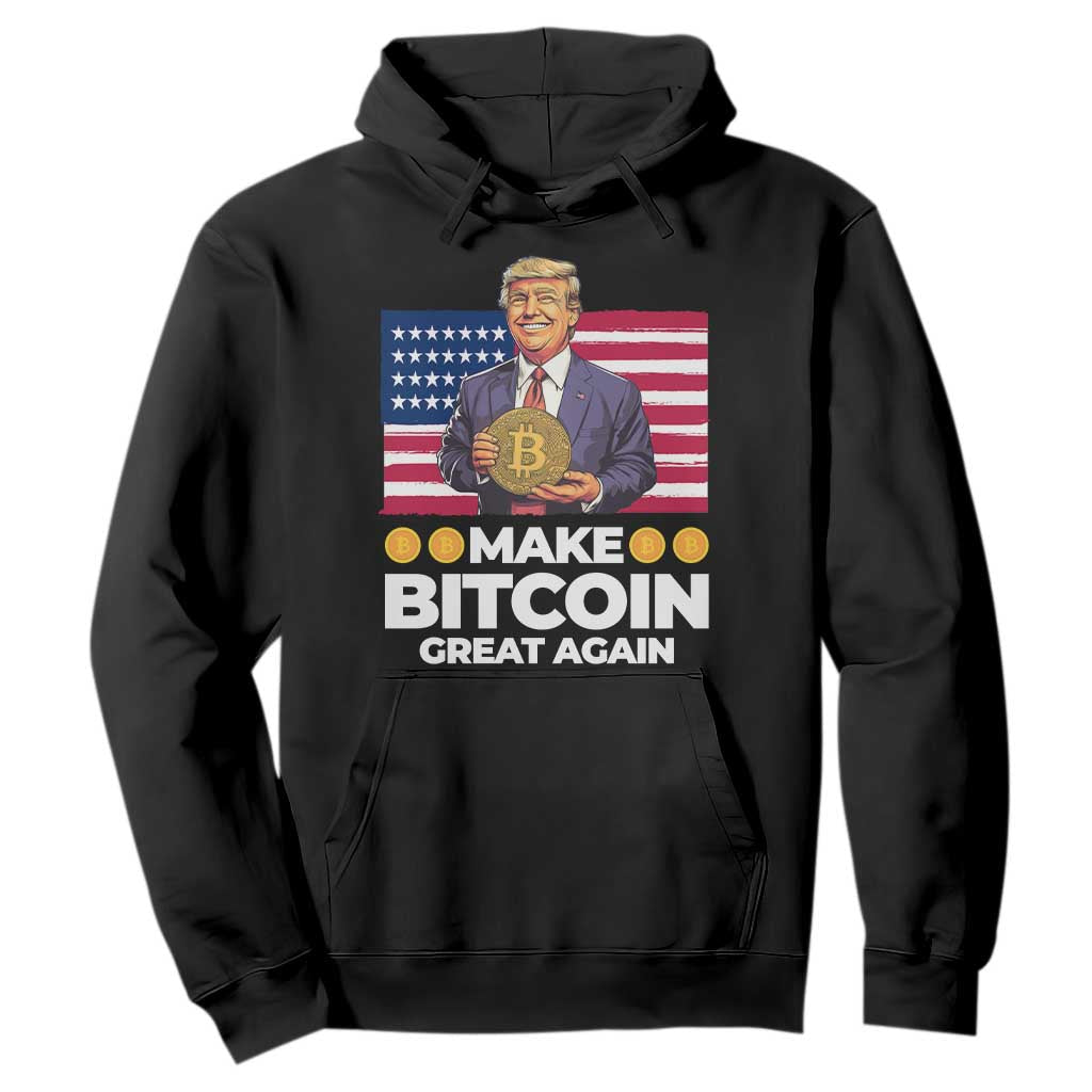 Trump Bitcoin Hoodie Make Bitcoin Great Again TS09 Black Print Your Wear