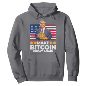 Trump Bitcoin Hoodie Make Bitcoin Great Again TS09 Charcoal Print Your Wear