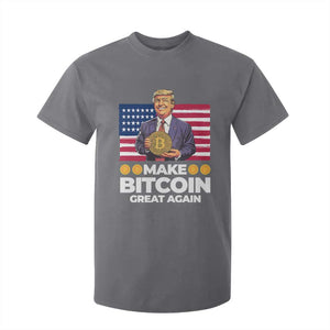 Trump Bitcoin T Shirt For Kid Make Bitcoin Great Again TS09 Charcoal Print Your Wear