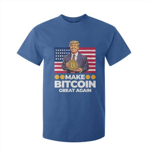 Trump Bitcoin T Shirt For Kid Make Bitcoin Great Again TS09 Royal Blue Print Your Wear