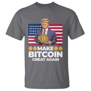 Trump Bitcoin T Shirt Make Bitcoin Great Again TS09 Charcoal Print Your Wear