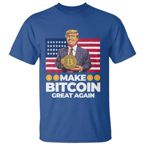 Trump Bitcoin T Shirt Make Bitcoin Great Again TS09 Royal Blue Print Your Wear