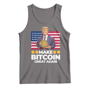 Trump Bitcoin Tank Top Make Bitcoin Great Again TS09 Deep Heather Print Your Wear