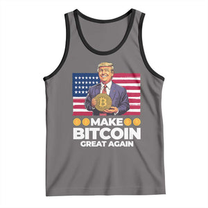 Trump Bitcoin Tank Top Make Bitcoin Great Again TS09 Deep Heather Black Print Your Wear