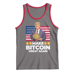 Trump Bitcoin Tank Top Make Bitcoin Great Again TS09 Deep Heather Red Print Your Wear