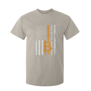 Make Bitcoin Great Again T Shirt For Kid Crypto Enthusiasts Trump Coin 2025 TS09 Sand Print Your Wear
