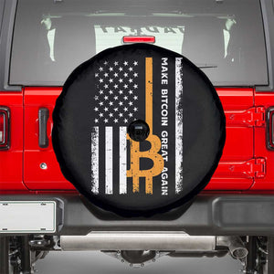 Make Bitcoin Great Again Spare Tire Cover Crypto Enthusiasts Trump Coin 2025 TS09 Black Print Your Wear
