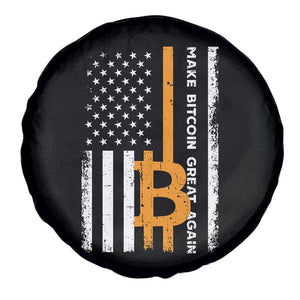 Make Bitcoin Great Again Spare Tire Cover Crypto Enthusiasts Trump Coin 2025 TS09 Print Your Wear