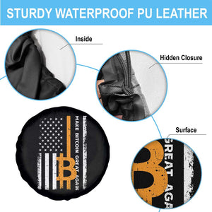Make Bitcoin Great Again Spare Tire Cover Crypto Enthusiasts Trump Coin 2025 TS09 Print Your Wear