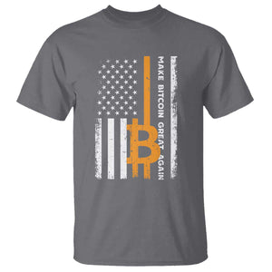 Make Bitcoin Great Again T Shirt Crypto Enthusiasts Trump Coin 2025 TS09 Charcoal Print Your Wear