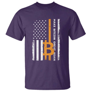 Make Bitcoin Great Again T Shirt Crypto Enthusiasts Trump Coin 2025 TS09 Purple Print Your Wear