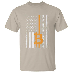 Make Bitcoin Great Again T Shirt Crypto Enthusiasts Trump Coin 2025 TS09 Sand Print Your Wear