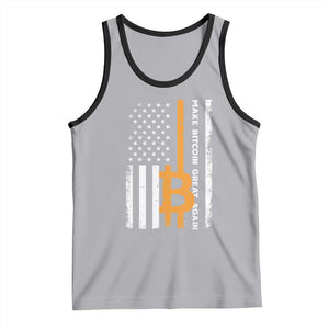 Make Bitcoin Great Again Tank Top Crypto Enthusiasts Trump Coin 2025 TS09 Athletic Heather Black Print Your Wear