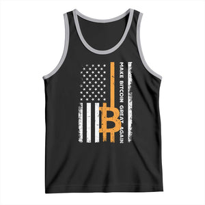 Make Bitcoin Great Again Tank Top Crypto Enthusiasts Trump Coin 2025 TS09 Black Athletic Heather Print Your Wear