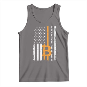 Make Bitcoin Great Again Tank Top Crypto Enthusiasts Trump Coin 2025 TS09 Deep Heather Print Your Wear