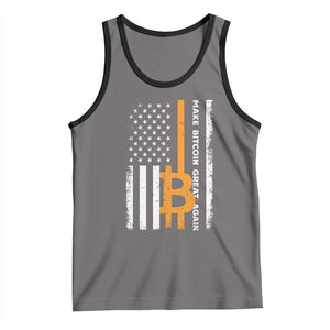 Make Bitcoin Great Again Tank Top Crypto Enthusiasts Trump Coin 2025 TS09 Deep Heather Black Print Your Wear