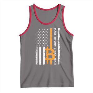 Make Bitcoin Great Again Tank Top Crypto Enthusiasts Trump Coin 2025 TS09 Deep Heather Red Print Your Wear