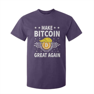 Funny Crypto Enthusiasts Trump Coin 2025 T Shirt For Kid Make Bitcoin Great Again TS09 Purple Print Your Wear