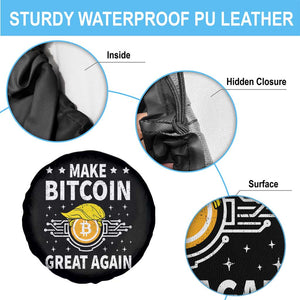 Funny Crypto Enthusiasts Trump Coin 2025 Spare Tire Cover Make Bitcoin Great Again TS09 Print Your Wear