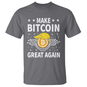 Funny Crypto Enthusiasts Trump Coin 2025 T Shirt Make Bitcoin Great Again TS09 Charcoal Print Your Wear