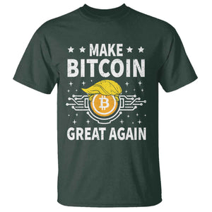 Funny Crypto Enthusiasts Trump Coin 2025 T Shirt Make Bitcoin Great Again TS09 Dark Forest Green Print Your Wear