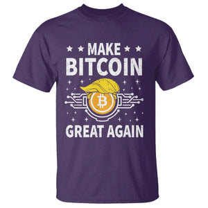 Funny Crypto Enthusiasts Trump Coin 2025 T Shirt Make Bitcoin Great Again TS09 Purple Print Your Wear