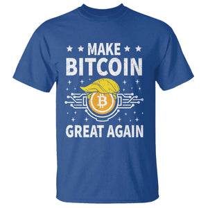 Funny Crypto Enthusiasts Trump Coin 2025 T Shirt Make Bitcoin Great Again TS09 Royal Blue Print Your Wear