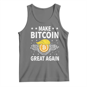 Funny Crypto Enthusiasts Trump Coin 2025 Tank Top Make Bitcoin Great Again TS09 Black Heather Print Your Wear