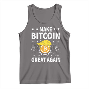 Funny Crypto Enthusiasts Trump Coin 2025 Tank Top Make Bitcoin Great Again TS09 Deep Heather Print Your Wear