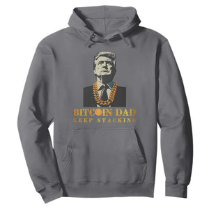 Funny Trump Bitcoin Dad Hoodie TS09 Charcoal Print Your Wear