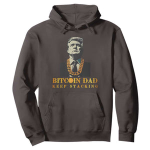 Funny Trump Bitcoin Dad Hoodie TS09 Dark Chocolate Print Your Wear