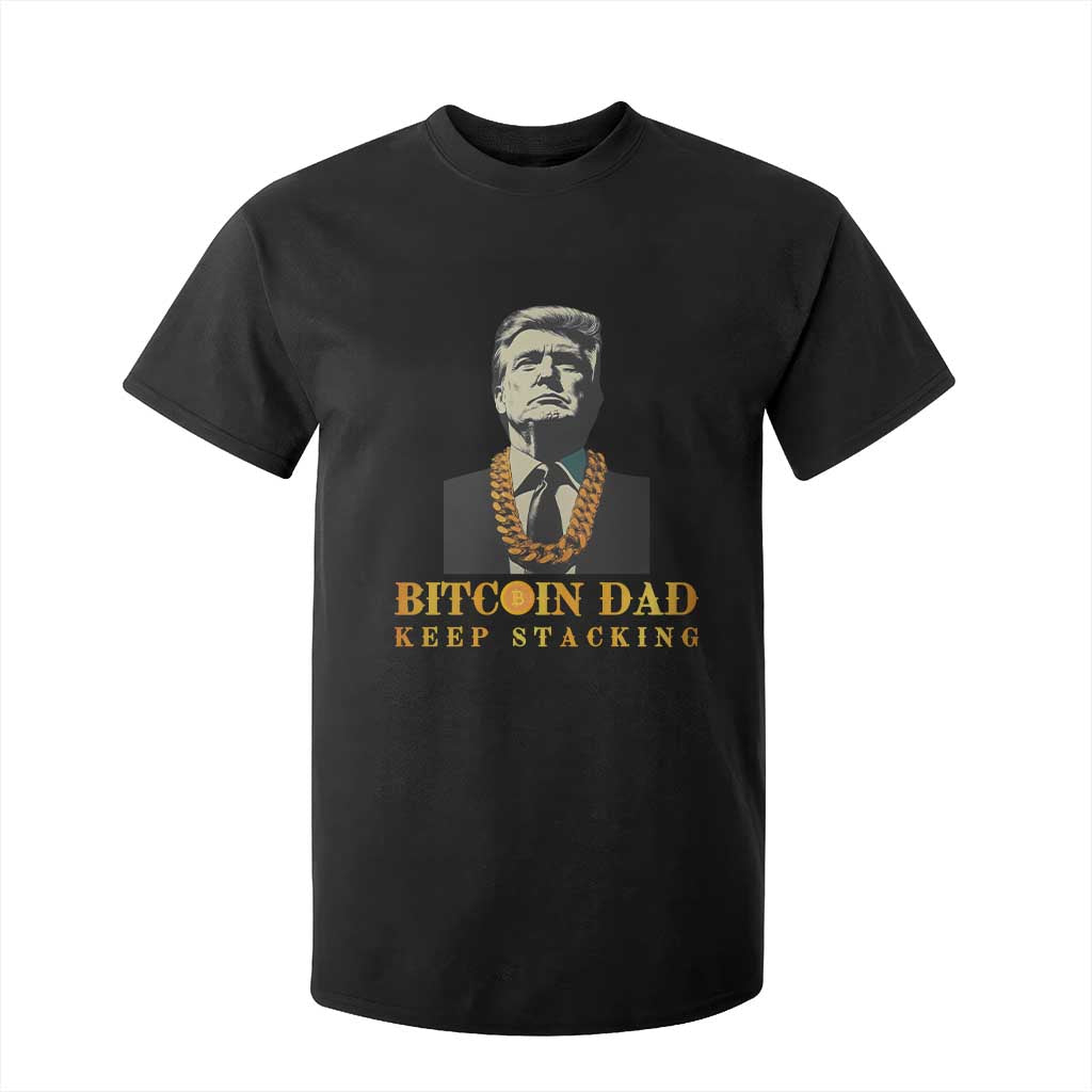 Funny Trump Bitcoin Dad T Shirt For Kid TS09 Black Print Your Wear
