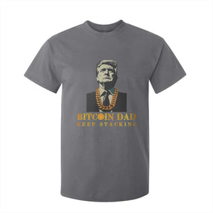 Funny Trump Bitcoin Dad T Shirt For Kid TS09 Charcoal Print Your Wear