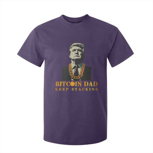 Funny Trump Bitcoin Dad T Shirt For Kid TS09 Purple Print Your Wear