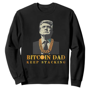 Funny Trump Bitcoin Dad Sweatshirt TS09 Black Print Your Wear