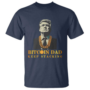 Funny Trump Bitcoin Dad T Shirt TS09 Navy Print Your Wear