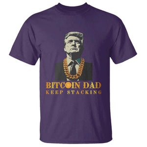 Funny Trump Bitcoin Dad T Shirt TS09 Purple Print Your Wear